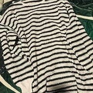 Sweaters for Women Crewneck Long Sleeve Striped Color Block Loose Knit Pullover